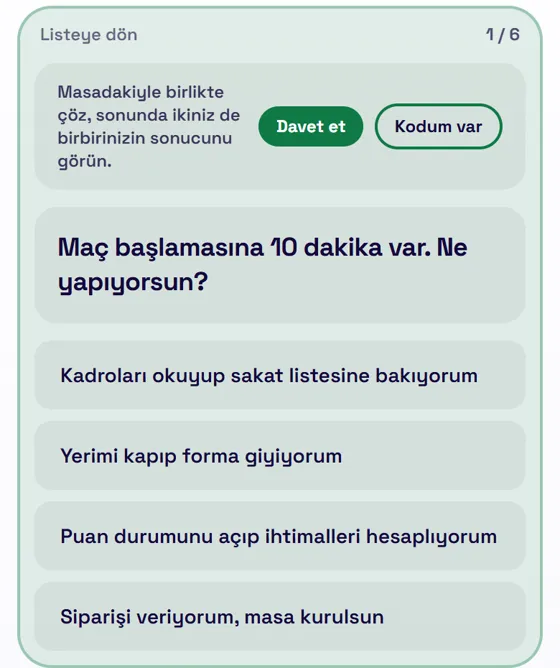 Birlikte çözülen test sorusu
